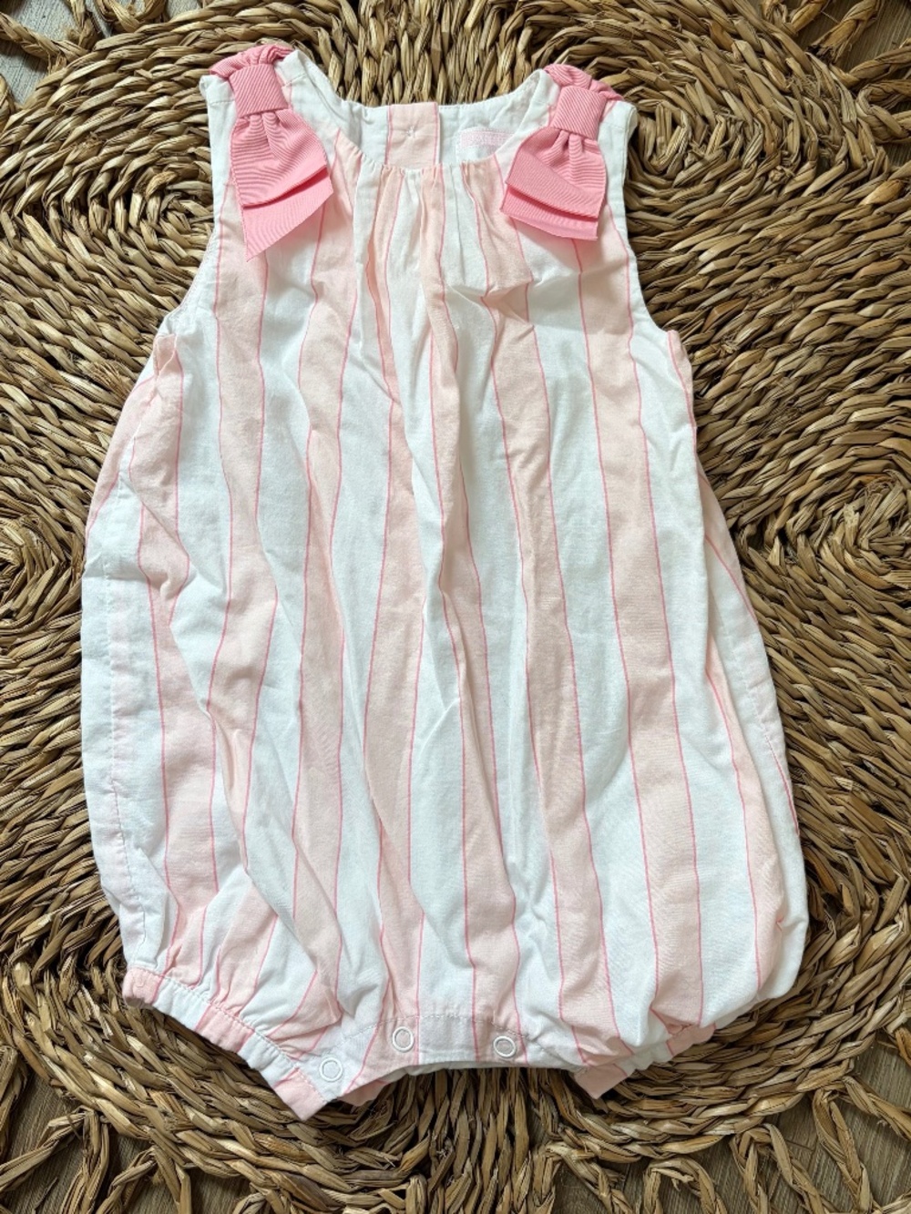 Vintage Janie and Jack Layette Bubble Romper size 3/6M